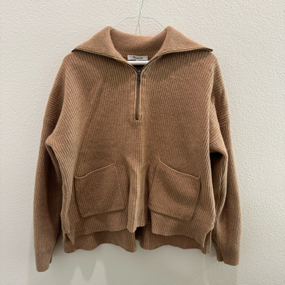 1/3 Zip Madewell Sweater | Sz Large